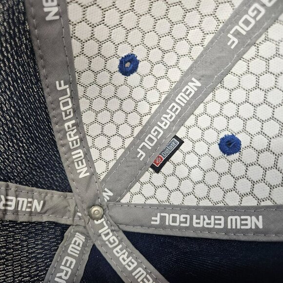 New Era Scottsdale PGA Blue Camouflage Golf Hat Double Mesh Hook‎ Loop Strap - Picture 10 of 11